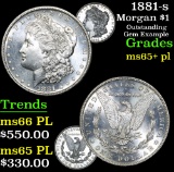 1881-s Morgan Dollar $1 Grades GEM+ PL