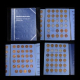 Partial Lincoln cent book 1941-1961, 80 coins . .