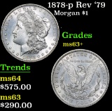1878-p Rev '79 Morgan Dollar $1 Grades Select+ Unc