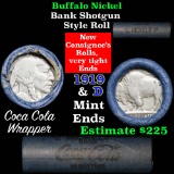 Buffalo Nickel Shotgun Roll in Old Bank Style Wrapper 1919 & d Mint Ends (fc)