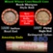 Mixed small cents 1c orig shotgun roll, 1893 Indian one end, 1857 Flying Eagle other end