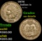 1876 Key Date . Indian Cent 1c Grades AU Details