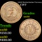 (1863) Knickerbocker Currency . . Civil War Token 1c Grades Choice AU/BU Slider