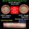 Mixed small cents 1c orig shotgun roll, 1899 Indian one end, 1858 Flying Eagle other end