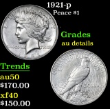 1921-p . . Peace Dollar $1 Grades AU Details