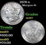 1878-s . . Morgan Dollar $1 Grades Select Unc