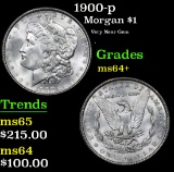 1900-p Very Near Gem . Morgan Dollar $1 Grades Choice+ Unc