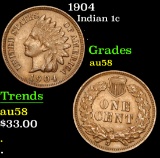 1904 . . Indian Cent 1c Grades Choice AU/BU Slider
