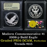 2008-p Bald Eagle Proof Modern Commem Dollar $1 Graded GEM++ Proof Deep Cameo by USCG