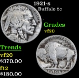 1921-s . . Buffalo Nickel 5c Grades vf, very fine