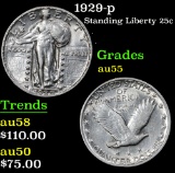 1929-p . . Standing Liberty Quarter 25c Grades Choice AU