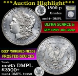 ***Auction Highlight*** 1899-p Morgan Dollar $1 Graded Choice Unc+ DMPL by USCG (fc)