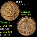 1884 . . Indian Cent 1c Grades Choice Unc BN