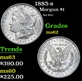1885-s Key Date . Morgan Dollar $1 Grades Select Unc