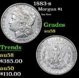 1883-s Key Date . Morgan Dollar $1 Grades Choice AU/BU Slider