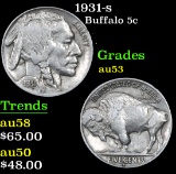 1931-s . . Buffalo Nickel 5c Grades Select AU