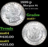 1899-p Rare In All Grades . Morgan Dollar $1 Grades Select+ Unc