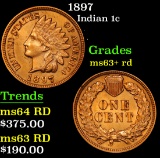***Auction Highlight*** 1897 . . Indian Cent 1c Graded GEM Unc RD By USCG (fc)