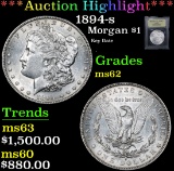 ***Auction Highlight*** 1894-s Key Date . Morgan Dollar $1 Graded Select Unc By USCG (fc)