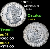 1902-s Key Date . Morgan Dollar $1 Grades Select AU