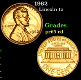 1962 . . Lincoln Cent 1c Grades Gem Proof Red