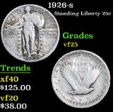 1926-s . . Standing Liberty Quarter 25c Grades vf+