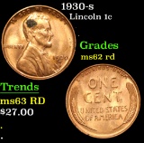 1930-s . . Lincoln Cent 1c Grades Select Unc RD