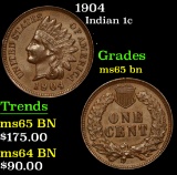1904 . . Indian Cent 1c Grades Choice Unc BN