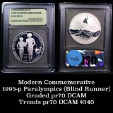 1995-p Paralympics (Blind Runner) Proof Modern Commem Dollar $1 Graded Gem++ Proof DCAM by USCG