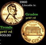 1960 . . Lincoln Cent 1c Grades Gem++ Proof Red