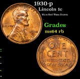 1930-p . . Lincoln Cent 1c Grades Select+ Unc RB