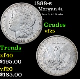 1888-s Rare In All Grades . Morgan Dollar $1 Grades vf+