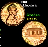 1960 . . Lincoln Cent 1c Grades Gem+ Proof Red