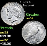 1926-s . . Peace Dollar $1 Grades Choice AU/BU Slider