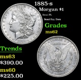 1885-s Semi PL Semi Key Date Morgan Dollar $1 Grades Select Unc
