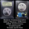 1993-p Jefferson Modern Commem Dollar $1 Graded ms70, Perfection By USCG