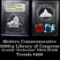 2000-p Library of Congress Modern Commem Dollar $1 Graded GEM++ Proof Deep Cameo By USCG