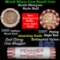 Mixed small cents 1c orig shotgun roll, 1857 Flying Eagle Cent, 1898 Indian Cent other end