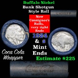 Buffalo Nickel Shotgun Roll in Old Bank Style Wrapper 1924 & s Mint Ends (fc)