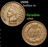 1898 Indian Cent 1c Grades xf+