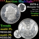 ***Auction Highlight*** 1879-s Morgan Dollar $1 Graded GEM+ UNC PL By USCG (fc)