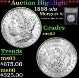 ***Auction Highlight*** 1888-s/s Morgan Dollar $1 Graded Select Unc By USCG (fc)