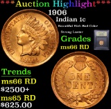 ***Auction Highlight*** 1906 Indian Cent 1c Graded GEM+ Unc RD By USCG (fc)