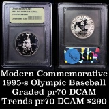 1995-s Olympics Basketball Modern Commem Half Dollar 50c Graded GEM++ Proof Deep Cameo By USCG