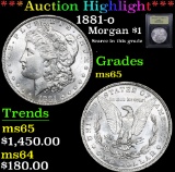 ***Auction Highlight*** 1881-o Morgan Dollar $1 Graded GEM Unc By USCG (fc)