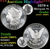 ***Auction Highlight*** 1879-s Morgan Dollar $1 Graded GEM+ DMPL By USCG (fc)