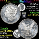 ***Auction Highlight*** 1890-s Morgan Dollar $1 Graded Choice Unc DMPL By USCG (fc)