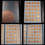 Lincoln cent book 1961-2000 complete set 90 coins . .