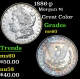1886-p Morgan Dollar $1 Grades BU
