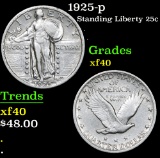 1925-p Standing Liberty Quarter 25c Grades xf